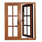 PVC Arched Top Window Round Design Swing Casement Window With Grilles