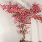 Nature trunk artificial decorative cherry palm trees for house decoration