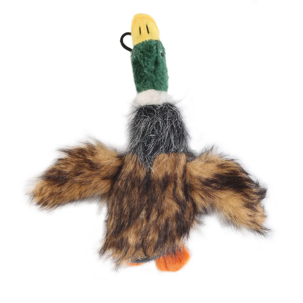 2015 Classic Dog Toys Stuffed Squeaking Duck Dog Toy Plush Puppy Honking Duck for Dogs pet chew squeaker squeaky toy