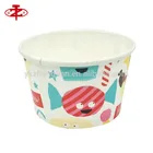Food Grade Company Logo Printed Disposable Paper Cups Ice Cream
