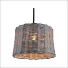 natural colour rattan knitting lamp shade