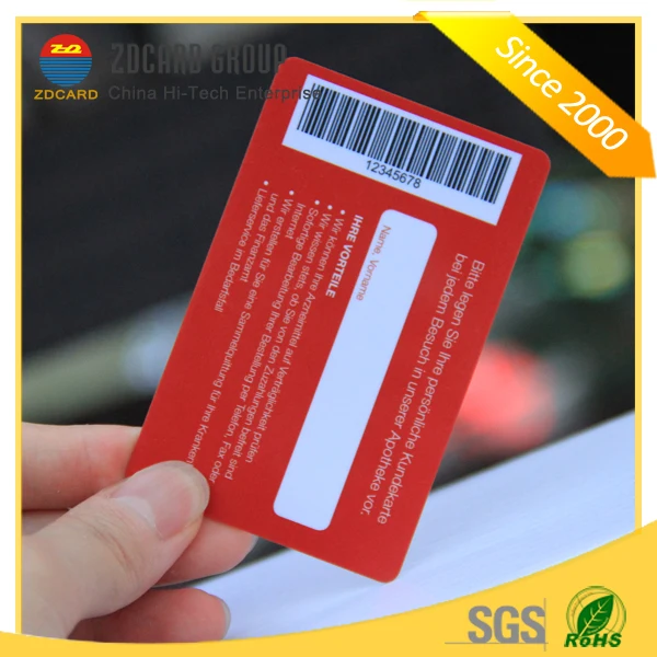 plastic card