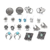 Best selling innovative design gems geometric stud earring