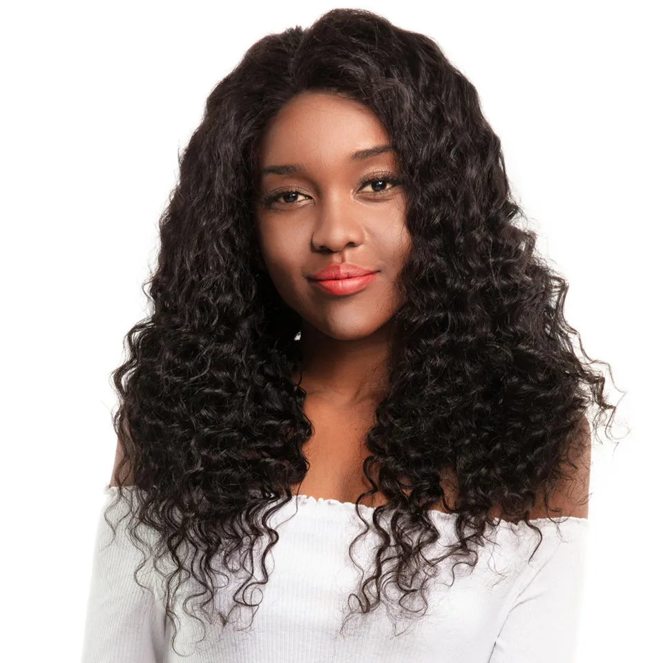 Deep Wave Hairstyle For Black Women Indian Hair Wholesale Remy