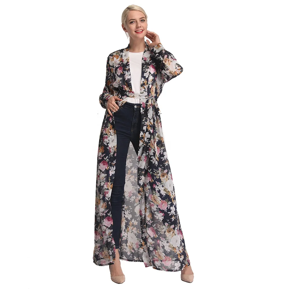 2019 fashion new modest dubai abaya floral printing chiffon islamic front open abaya, Black,navy,white,green
2019 fashion new modest dubai abaya floral printing chiffon islamic front open abaya, Black,navy,white,green