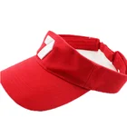 Cheap bulk sale hip hop golf hat plastics summer UV women sport short funny visor hats sun visor cap visor