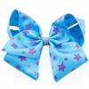 Cute Colorful Baby Girl Ribbon Fabric Bow Hair Clips ribbon hair ornaments with clip for girls