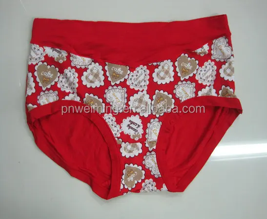 2014 hot selling cute print sexy lady panty young girl underwear