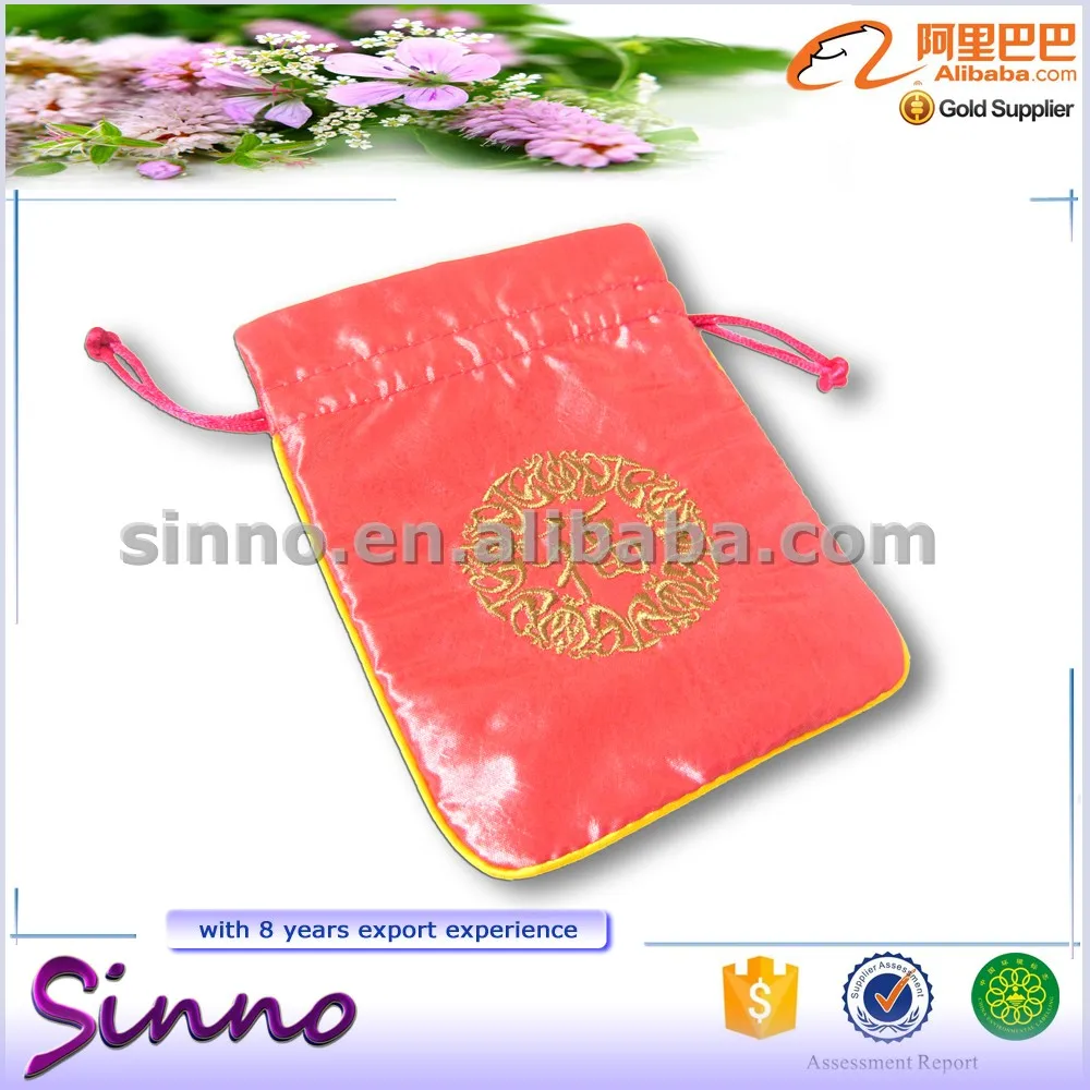 custom small gift bag jewelry pouch with drawstring