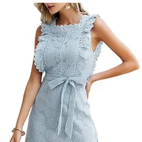 2019 Hot A-line Elegant Embroidered Lace Ear-trimmed Women Dresses Sweet Mini Dresses
2019 Hot A-line Elegant Embroidered Lace Ear-trimmed Women Dresses Sweet Mini Dresses