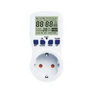 Med-Lcd timer switch 16A digital timer 24H Digital Weekly Countdown Timer Switch Socket EU Plug air conditioner switch