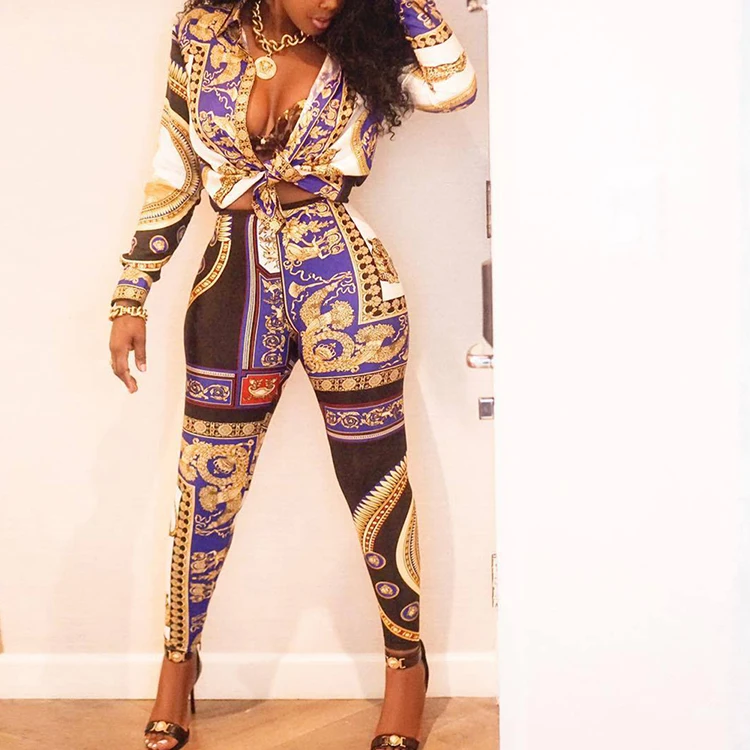 Dropshipping Latest Beautiful African Print Clothing Pants Suit Two Pieces Fashion Designs
Dropshipping Latest Beautiful African Print Clothing Pants Suit Two Pieces Fashion Designs