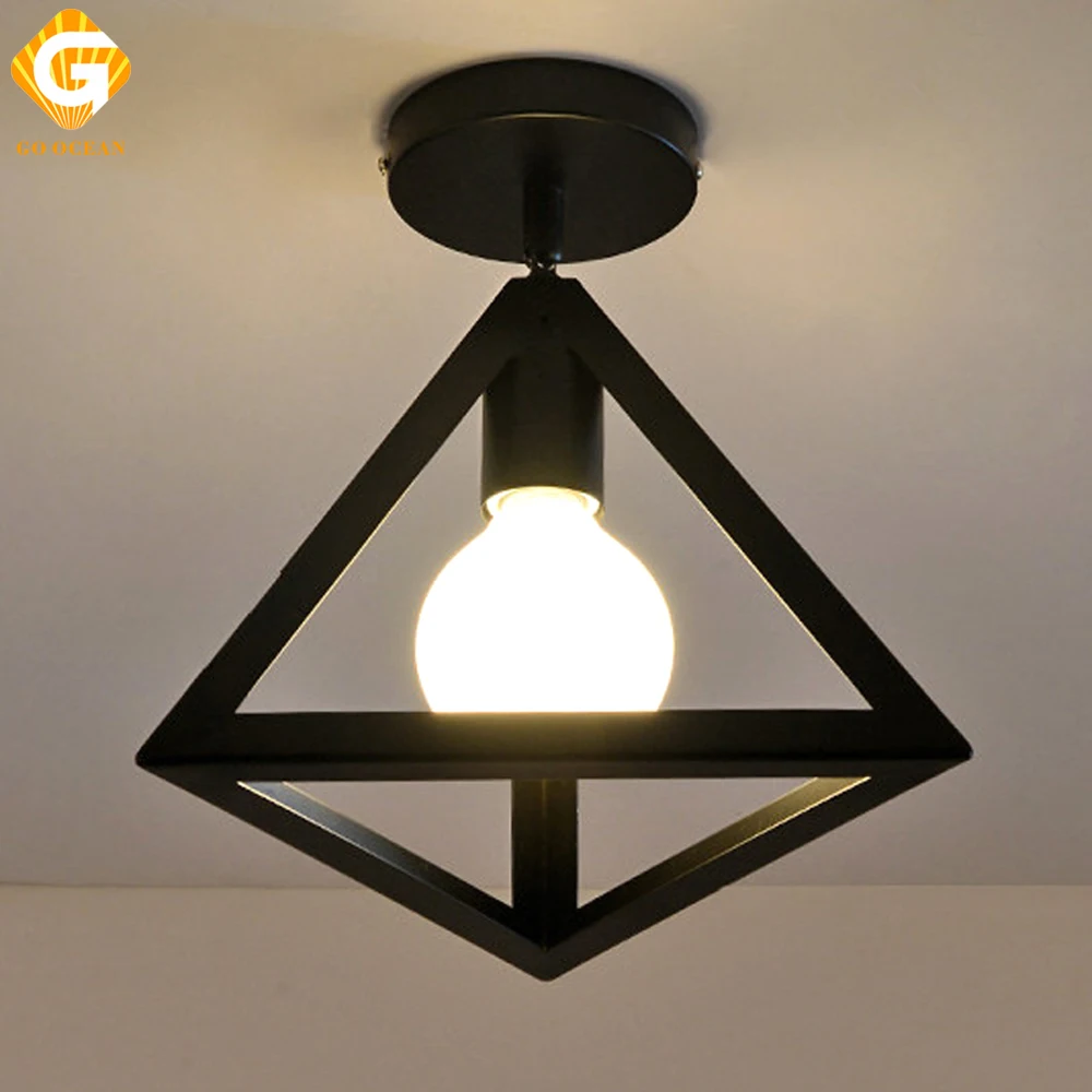 1-GO OCEAN Ceiling Lights LED Ceiling Light Iron Black Frame Modern Light Fixtures Ceiling Lamps For Living Room LED Lamp (1)