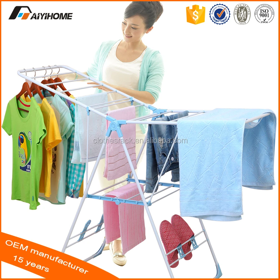 hot sale new elegant design metal clothes rack, portable clothes