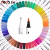 New Product Watercolor Dual Tip Brush Pen Set Art Markers Pens