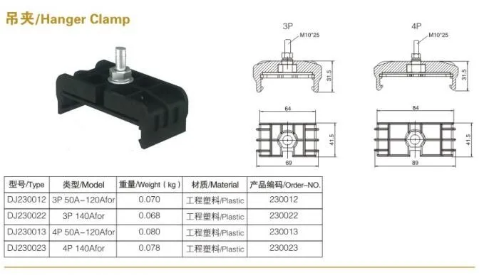 high quality crane conductor bus bar single double side current