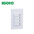 with Free Sample Switch 4 Way 4 Gang 1 Way Switch South American Standard Switch