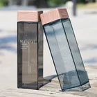 Custom logo plastic square water bottle outdoor drink water bottle sport