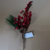 Poinsettia Artificial Flower/Christmas Fruit Pick/Christmas Glittering Decorations