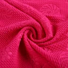 New arrivals jacquard embossed 95% polyester 5% spandex stretch microfiber polyester fabric dress