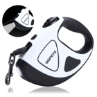 2019 Creative nylon retractable dog leash with LED flashlight on pet manufacturer