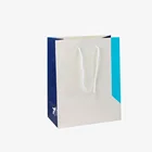 Custom cloth print logo white kraft paper bag