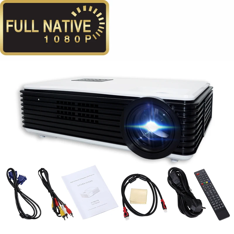 New 1080P Portable Smart Short Throw Projector For Home Business Bedroom, White/black
New 1080P Portable Smart Short Throw Projector For Home Business Bedroom, White/black