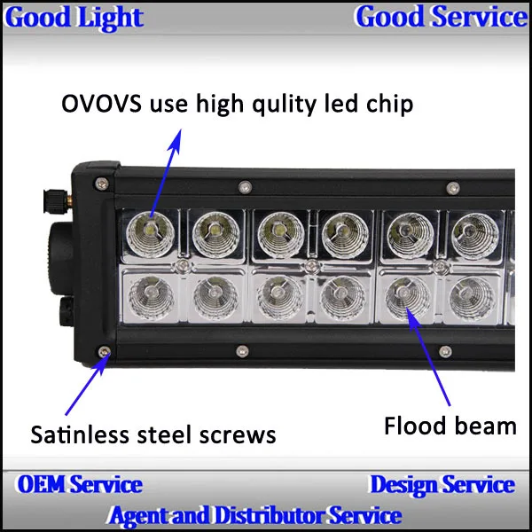 288w 50 inch RGB led light bar for police