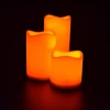Flickering LED Tealight Moving Wick Remote/WIFI/DMX Control LED Candle Clear