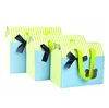 Take away wedding favor gift box with ribbon handle
