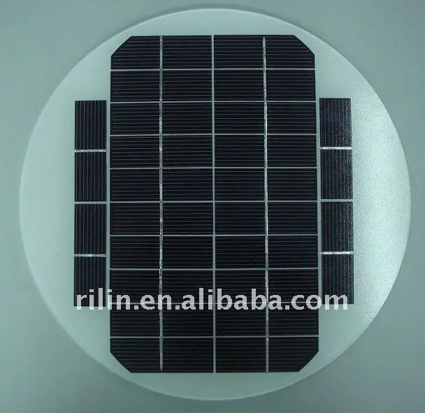 Round Mini Mono Solar panel 8W