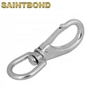 Metal clip for bag keychain and chain hammock chair swivel dog leash with spring hook