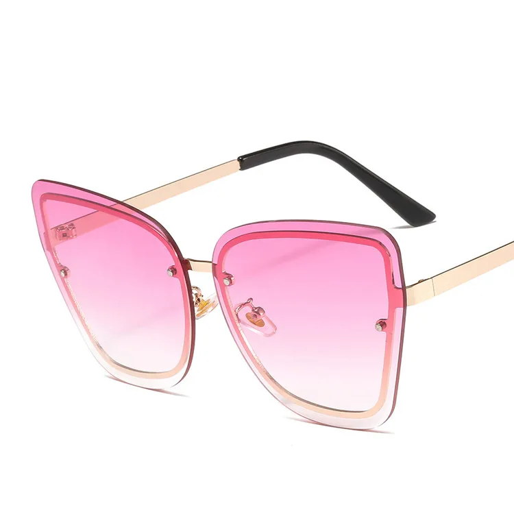 High Quality Fashion Trend Metal Chain Rimless Cat Eye Sun Glasses UV400, Mix color or custom colors
High Quality Fashion Trend Metal Chain Rimless Cat Eye Sun Glasses UV400, Mix color or custom colors