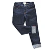 98% Cotton children jeans boys plain design soft denim trousers factory wholesale