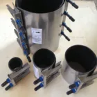 Stainless Steel SS 304-201/Ductile iron water pipe Repair Clamps
