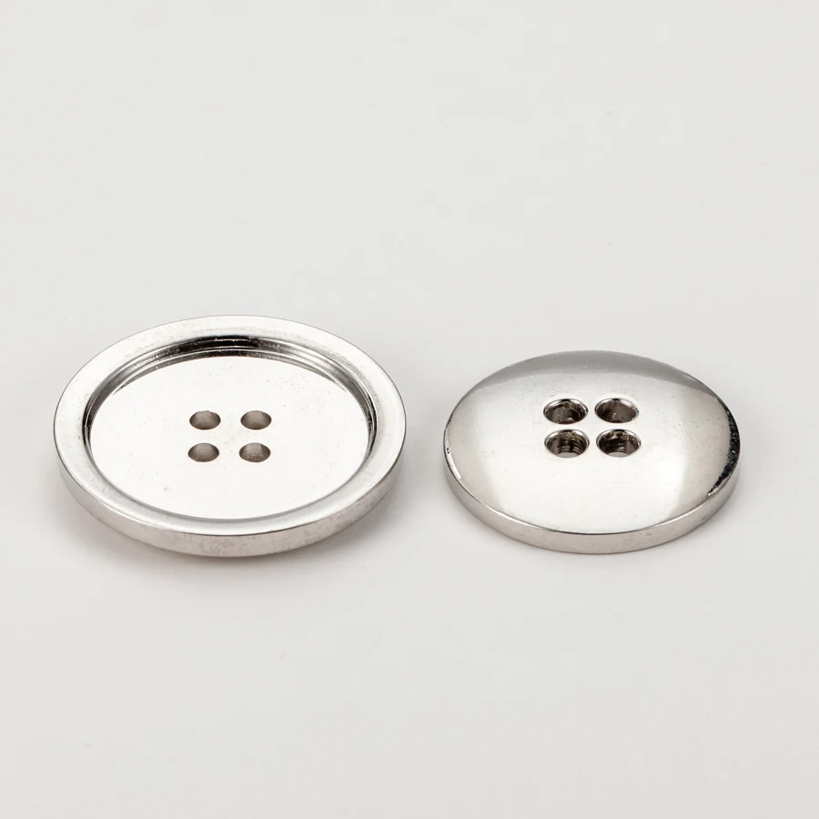 Hot selling debossed shiny silver metal 4 holes sewing buttons for shirt, Customerized
Hot selling debossed shiny silver metal 4 holes sewing buttons for shirt, Customerized