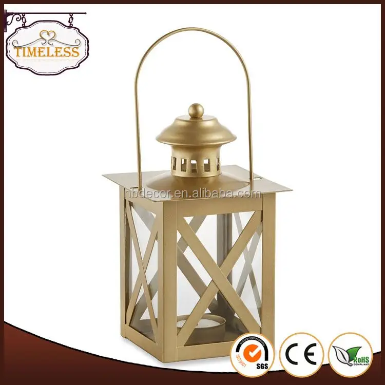 On-time delivery factory supply moroccan metal house candle lantern