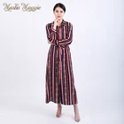 2019 Fashion Muslim Formal Dress maxi long sleeve dress Long shirt Abaya dubai office dress