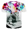 Unisex Fashion Tshirt 3D Print Summer Tee Shirts Short Sleeve White Casual Tee Sublimation Compression Shirt Round Tops T-Shirt