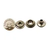 custom embossed skull logo gunmetal snap button for jacket