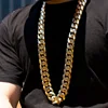 New fashion hip hop jewelry gold filled Miami cuban link chain new gold chain design for men