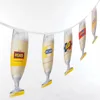 Beer promotional items advertising shape custom mini flags bunting
