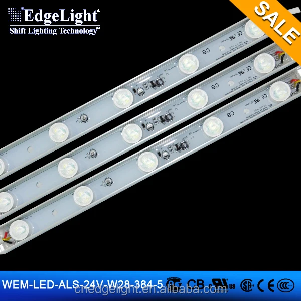 Edgelight yellow led strip light bar CE ROHS UL outdoor use IP65 LED light bar