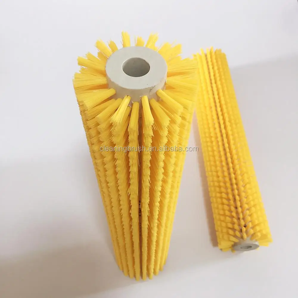 Cylinder Rotary Nylon Industrial Roller Cleaning Vegetable Fruit Brush