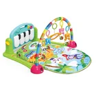 Amazon hot selling Funny baby electronic musical piano keyboard kick and play piano baby kids play mat for children