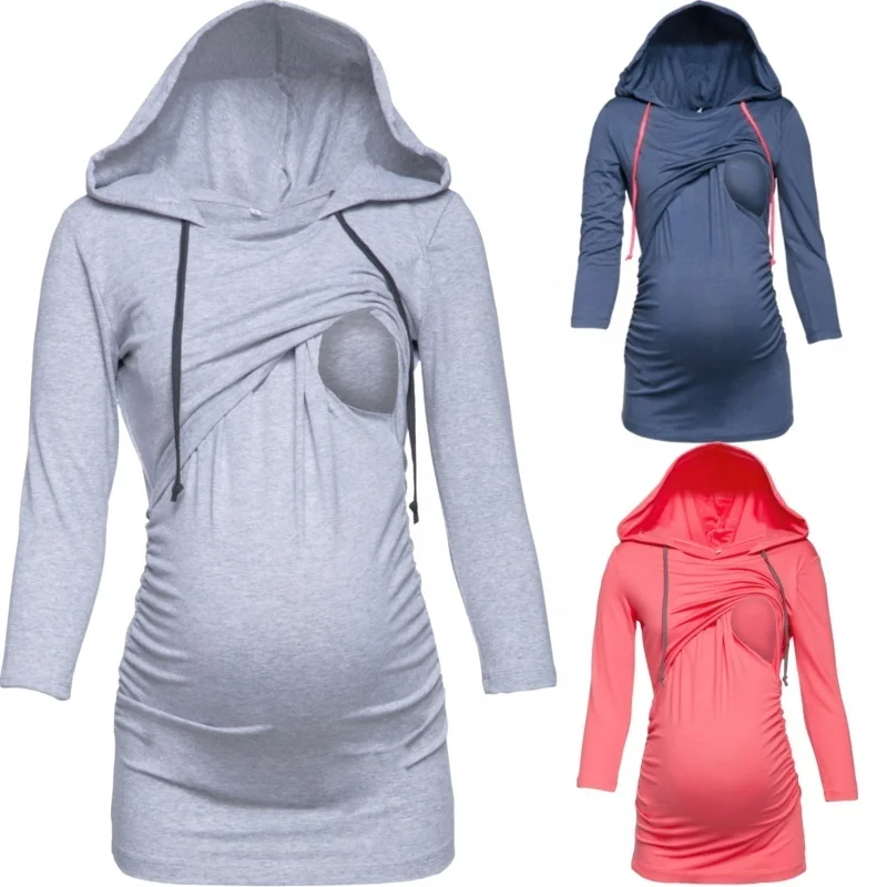 S-2XL Women Autumn Winter Fashion Long Sleeve Solid Color Pregnant Hoodie Nursing Pullover
S-2XL Women Autumn Winter Fashion Long Sleeve Solid Color Pregnant Hoodie Nursing Pullover