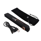 High quality Rechargeable cordless flat iron mini usb private label hair straightener