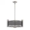 (C)UL& ET listed modern metal punched mesh pendant chandelier lighting with frosted glass and antique nickel finish