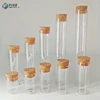 Food grade flat bottom glass test tube with cork wholesale
