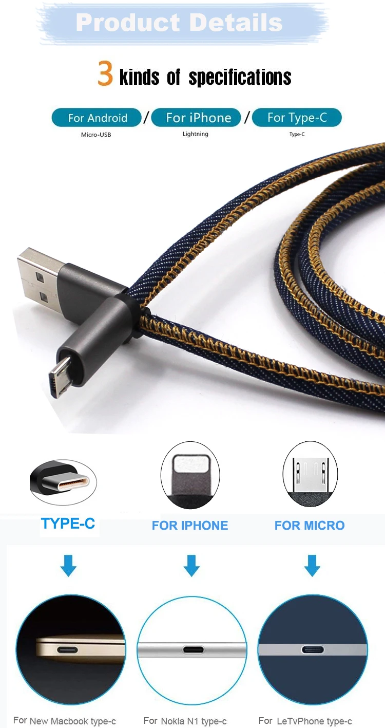 Hot Sale Type C Fast Transfer Portable Phone Charger USB C Cable Nylon Braided Micro USB Cable - ANKUX.COM